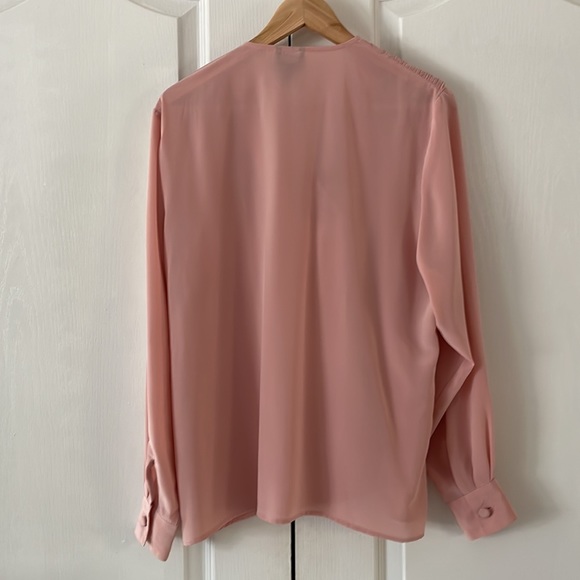 Marc Allen pink vintage blouse SIZE US 8 - Picture 6 of 6
